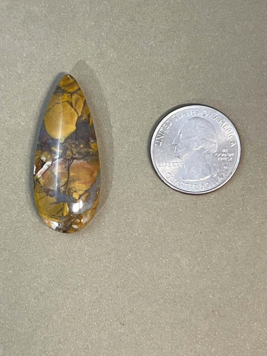 Mossy Ribbon Designer Cabochon