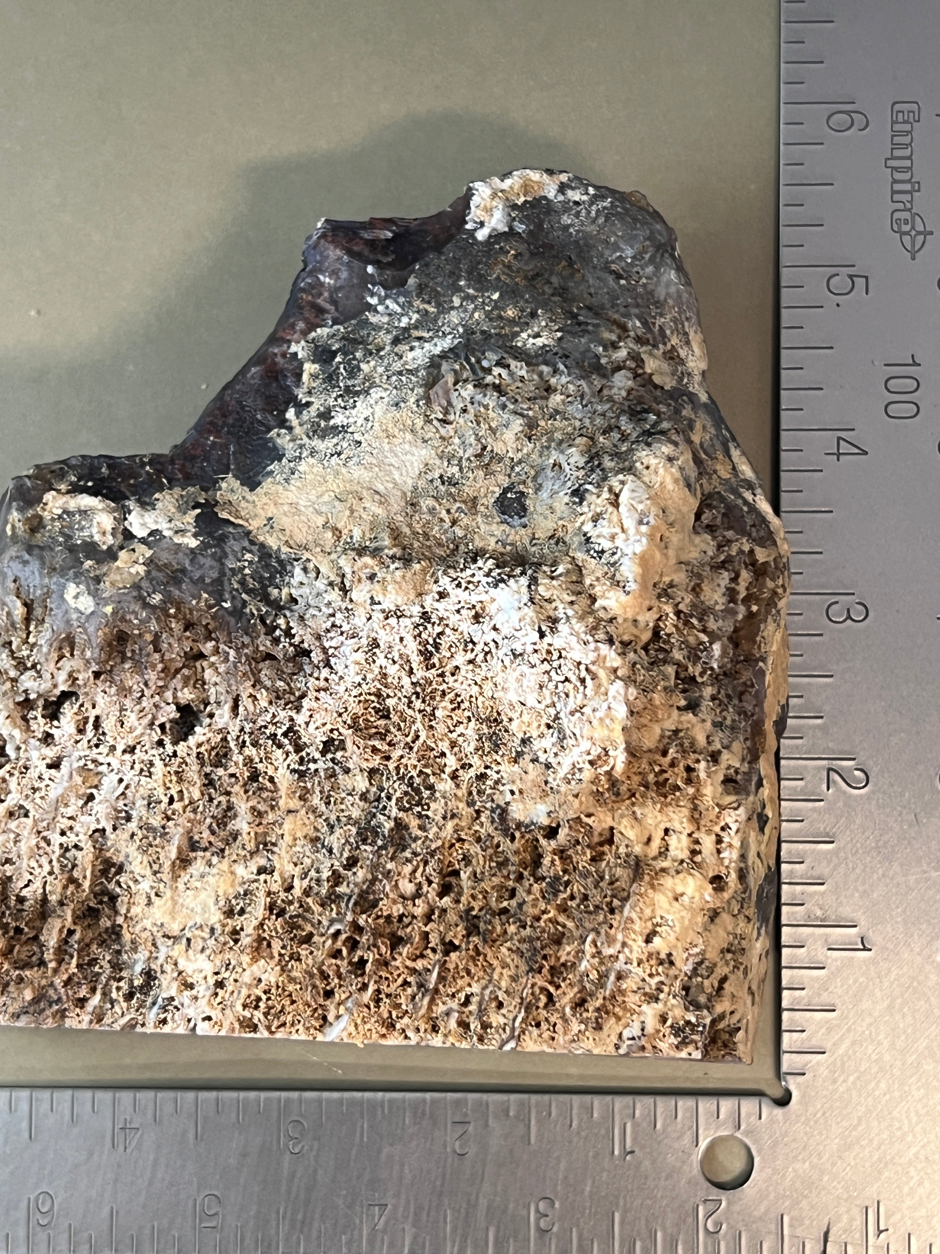 Misty Plume Agate Faced Rough