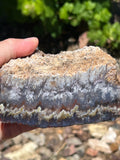 Misty Plume Agate Faced Rough