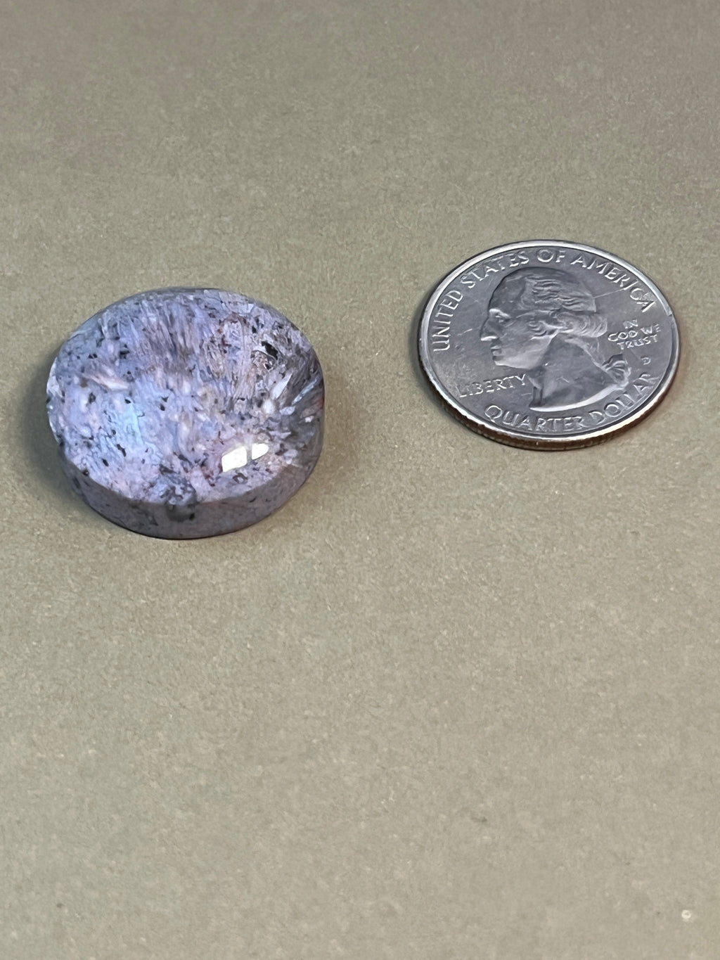 Artemisia Sagenite Designer Cabochon
