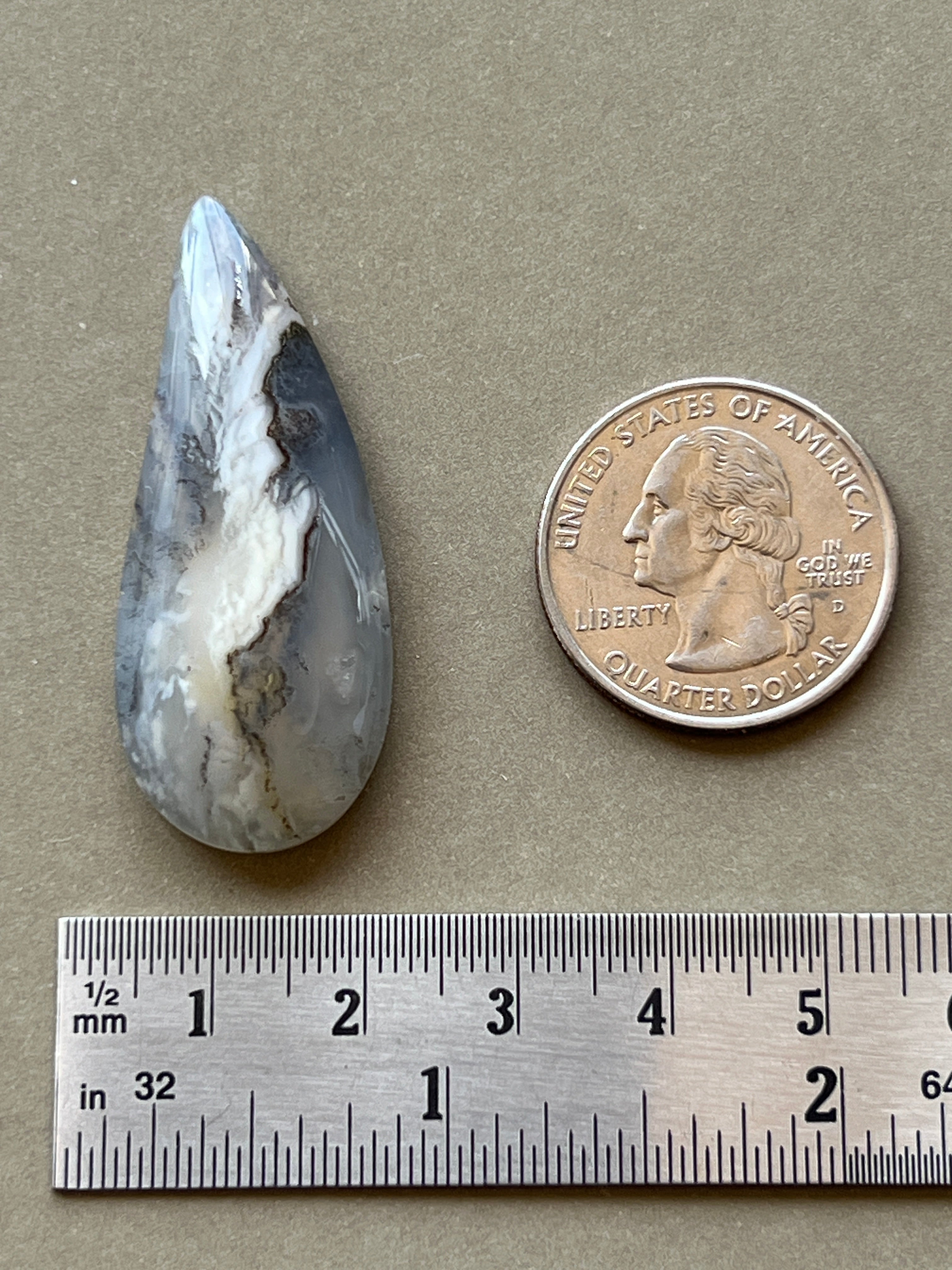 Graveyard Point Plume Designer Cabochon