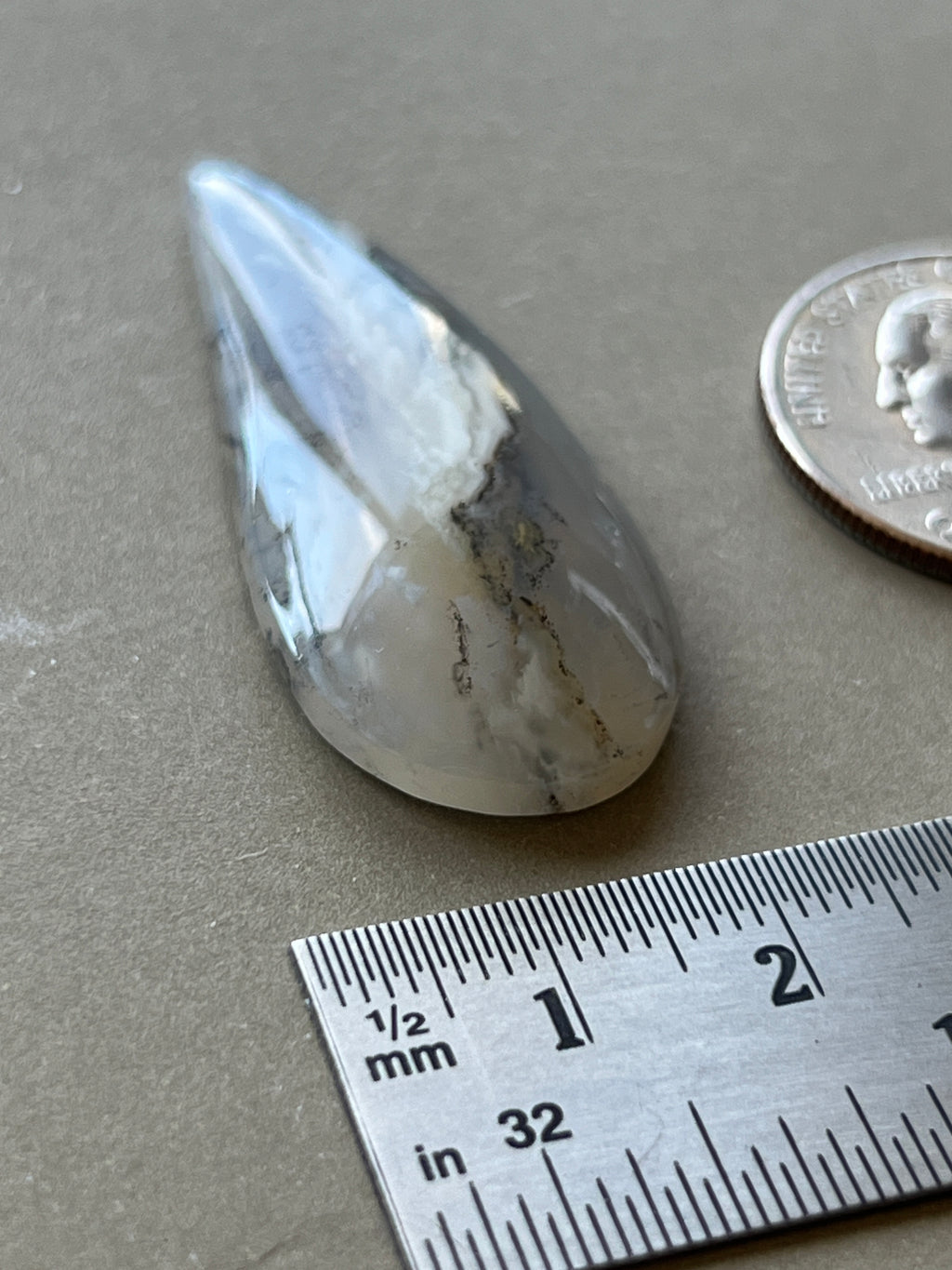 Graveyard Point Plume Designer Cabochon