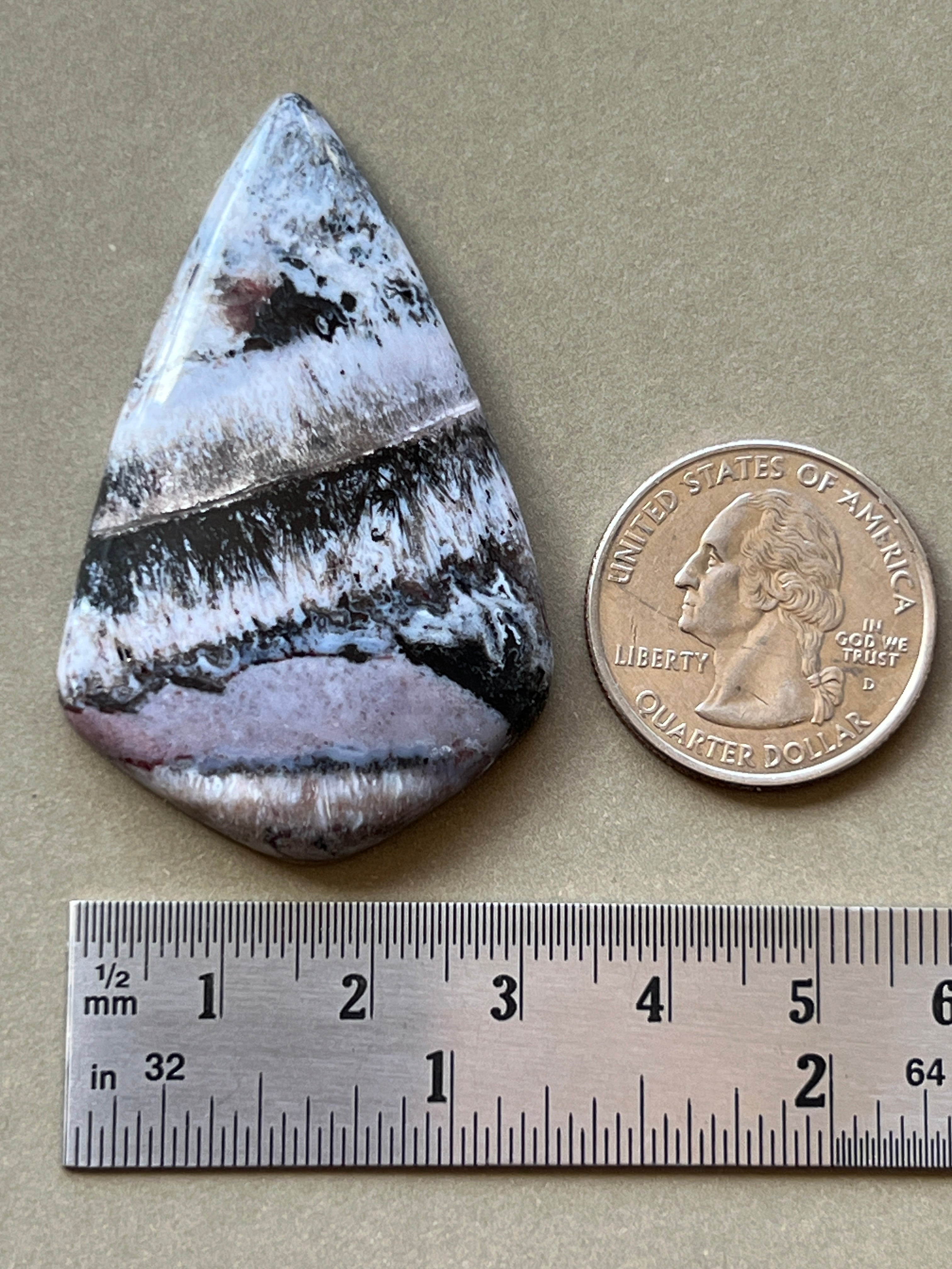 Artemisia Sagenite Designer Cabochon