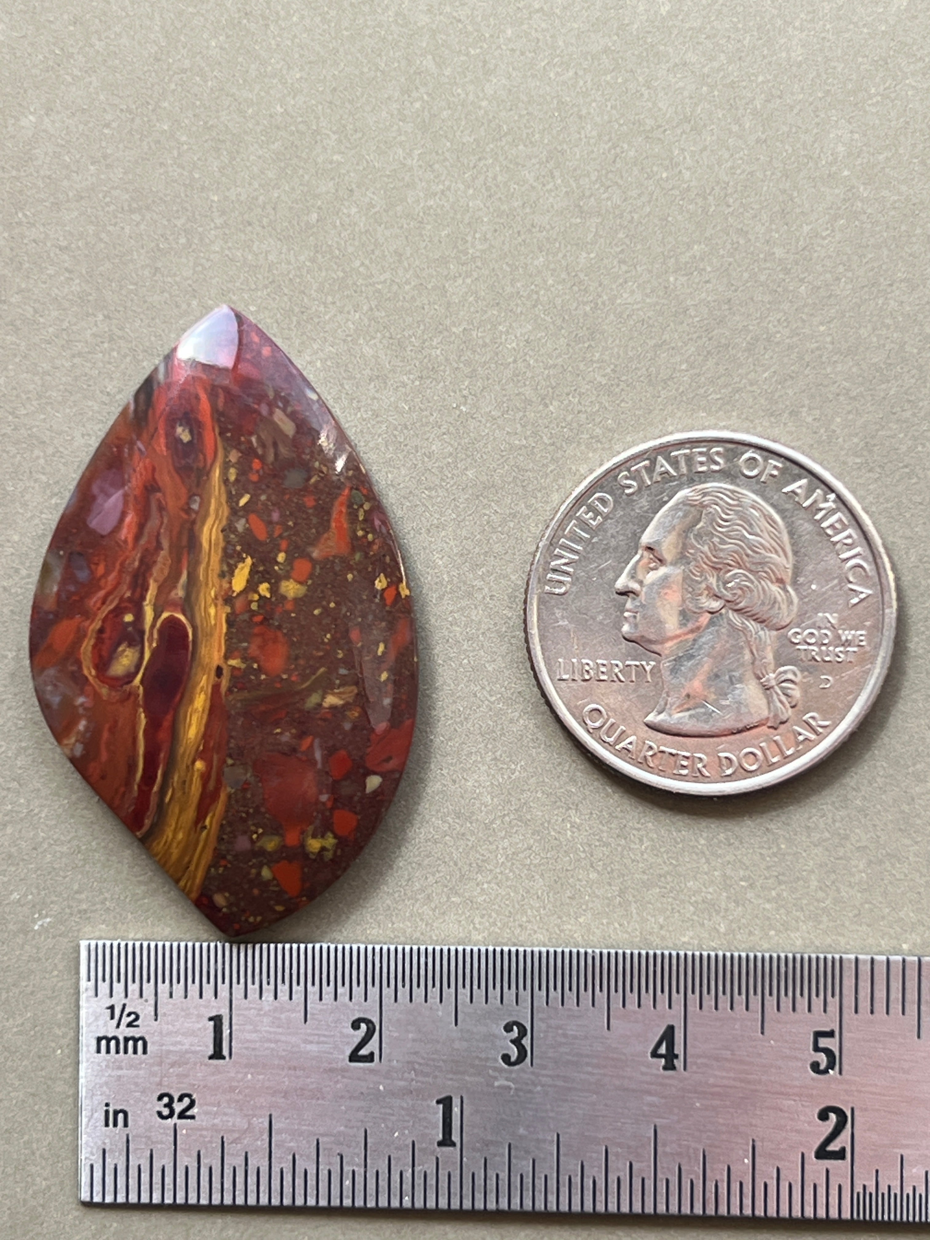 Confetti Jasper Designer Cabochon